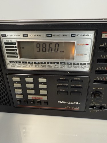 Sangean ATS-803A Radio ricevitore banda mondiale AM/FM/LW/SW/SSB. TESTATO FUNZIONANTE - Foto 4 di 11