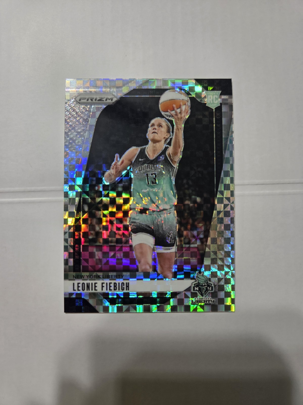 2024 Panini Prizm WNBA - Leonie Fiebich Checkerboard RC - New York Liberty #30