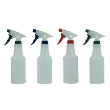 16oz Spray Bottle, 4 Pack – Adjustable Nozzle, Durable Plastic, All-Purpose C...