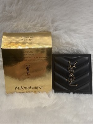 YSL All Hours Hyper Finish Hyaluronic Acid-Infuse MultiUse Matte Powder #08 -NIB