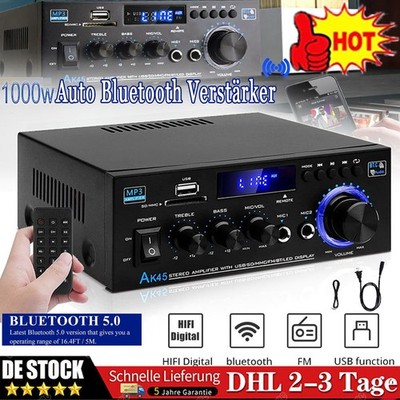 1000W Verstärker Stereo Amplifier HIFI Digital Bluetooth FM USB-Vollverstärker