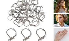 50 Pcs Leverback Earring Hooks Lever Back Earrings Hooks for Jewelry Making