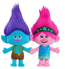 Trolls 13-inch World Tour Poppy  Branch Friendship Plush 2-Pack Stuffed Animals
