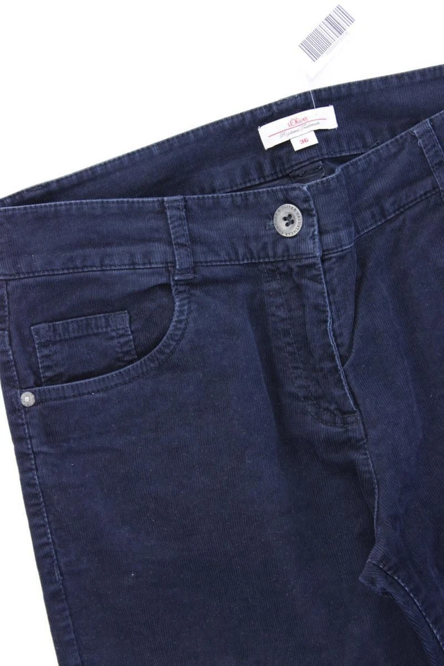 ✅ s.Oliver pantalones para damas talla 36, S azul algodón ✅ - Imagen 2 de 4