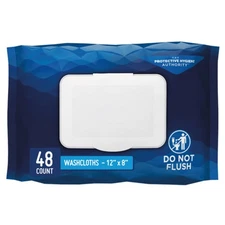 Prevail Adult Wipe or Washcloth 8 x 12" 48 Wipes