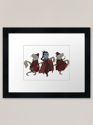 Immortal Raw Dancing with mice Rahmen gerahmtes Wandbild Poster Leinwanddruck Bild