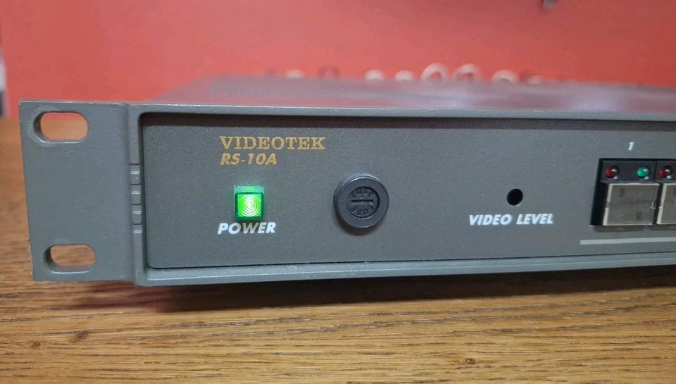 Videotek RS-10A 10-Input BNC Video Analog Routing Switcher Tests Good - A V or B - Image 2 of 4