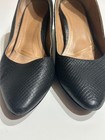 Vionic Black Snake Print Textured Block Heel Pumps US 11 — photo 5
