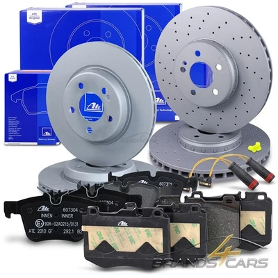 ATE BREMSSCHEIBEN +BREMSBELÄGE +KONTAKT VORNE+HINTEN FÜR MERCEDES C-KLASSE W205 - Bild 1 von 4
