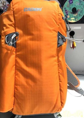CADEN Kamerarucksack DSLR Tasche Fotografie Reise Nylon Orange Gebraucht