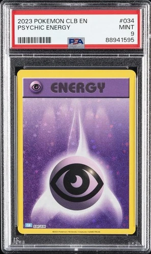 2023 POKEMON CLB-CLASSIC BLASTOISE & SUICUNE EX DECK #034 PSYCHIC ENERGY PSA 9