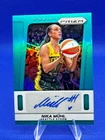 New ListingNIKA MUHL 2025 PANINI PRIZM WNBA TEAL THROWBACK SIGNATURE AUTOGRAPH #31/35 STORM