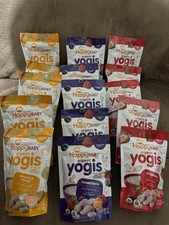 Happy Baby Organics Yogis Freeze-Dried Snacks 3 Flavor Variety 15 Pack exp 7/26