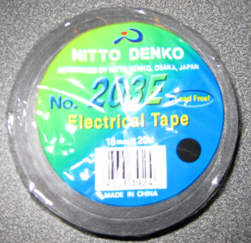 NITTO ELECTRICAL TAPE BLACK 19MM X 20MTR x 10 pack No 203E - Picture 5 of 5