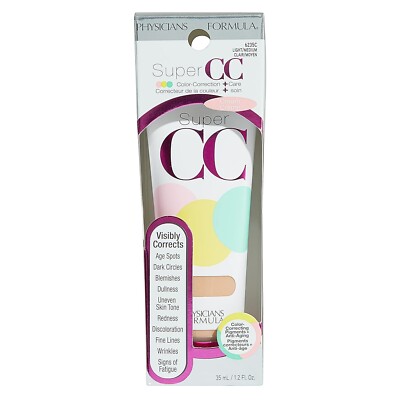 Physicians Formula Super CC+ Color-Correction + Care CC+ Cream SPF 30, Light/Med