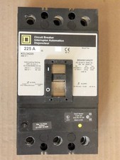 SQUARE D KCL 3 pole 225 amp 480v KCL34225 Circuit Breaker Gray Label UR