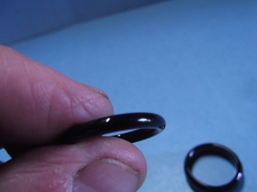 3 Fashion Jewelry Ring Black Tone Band Size 7.5/6.5/6.5 - Picture 4 of 8