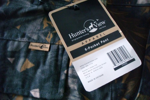 Hunters View Apparel Herren Camouflage Jagdhose Größe Large 6 Taschen Cargohose - Bild 7 von 9