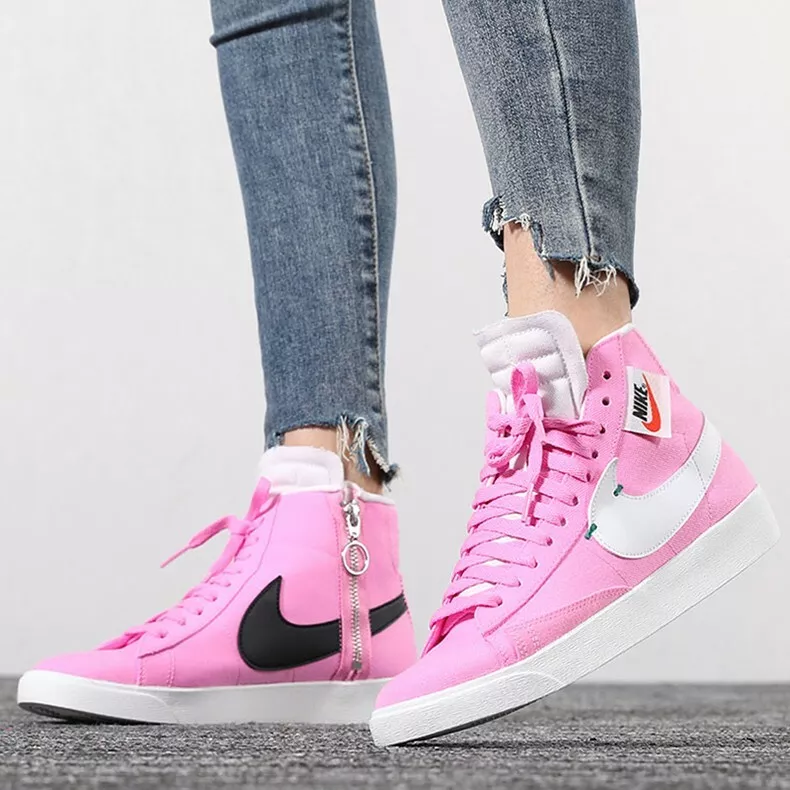 Wie Succes Gewend aan Nike Blazer Mid Rebel OFF White Pink Virgil Abloh BQ6022 102 Women&#039;s  US 7 Shoes | eBay