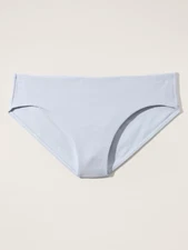 Athleta M MEDIUM Hipster Pique Full Swim Bottom Gossamer Blue Bikini Bottoms NEW