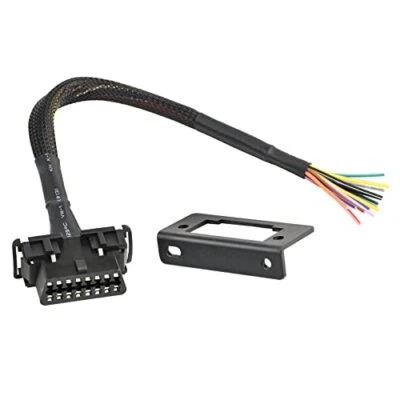IKKEGOL 30cm/12 OBD2 OBD II 16 Pin J1962F Female to Open Braid Dash Port Replacement