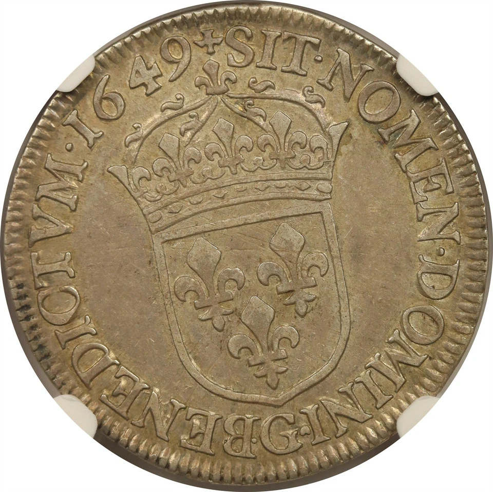 1649G France Silver 1/2 ECU NGC XF 45 Pop= 1/3 - Image 4 of 4