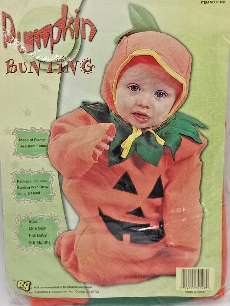 Classic Newborn Baby Pumpkin Halloween Costume 0 6 Months Unisex