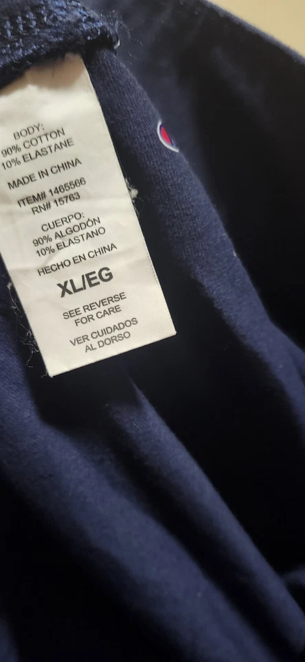 Leggings Champion para mujer X grandes azul marino logotipo elástico salón algodón Foto 3 de 3