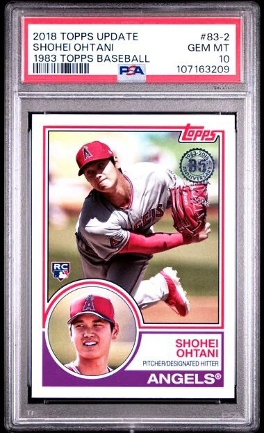 Shohei Ohtani trading card
