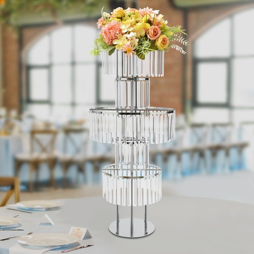 Soporte de flores para boda, soporte de flores de 5 niveles, elegante soporte de flores para fiesta - Imagen 22 de 24