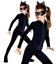 Costume vestito fantasia bambino CATWOMAN bambina Batman cavaliere oscuro maschera gatto donna ragazze