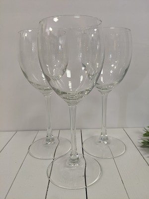 Set/3 Clear Wine Glass | eBay