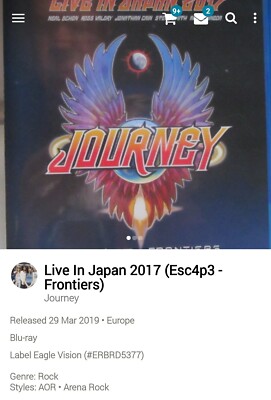 Journey ~ Live in Japan BluRay Escape & Frontiers 2017 Hi-Tech AOR Melodic Rock