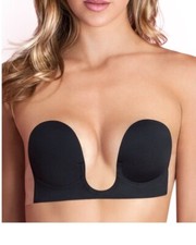 Fashion Forms Backless Strapless U Plunge Bra Black Size E
