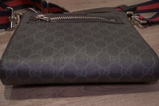 Gucci Messenger Bag Black/Gray Canvas for sale online | eBay