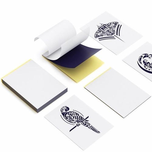 Tattoo Transfer Paper - 100 Sheets A4 Size, Thermal Stencil Paper for Tattoo Kit - Picture 8 of 8