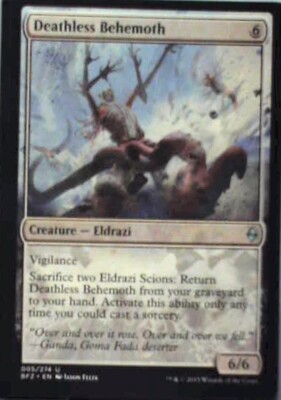 Deathless Behemoth - Battle for Zendikar: #5, Magic: The Gathering Nm R98