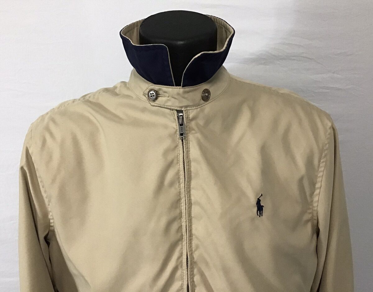 Ralph Lauren Polo Mens Golf Bi-Swing Beige Windbreaker Ralph Lauren Polo Mens Golf Bi-Swing Beige Windbreaker
