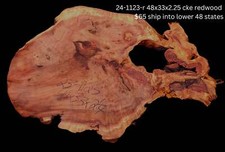 Live Edge Slab  Redwood  Wall Art  Redwood Table  24-1123-r