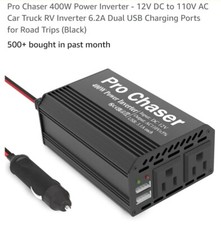 400W Power Inverters for Vehicles - DC 12v to 110v AC Car Inverter Converter