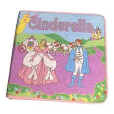 2001 Soft Play Cinderella 3-D Felt Playset Book Storage Carrying Case