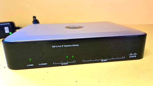 🔥 CISCO SPA8000 VOIP 8-PORT IP TELEPHONY GATEWAY IVR TOUCH TONE G.711 ETHERNET - Picture 3 of 8