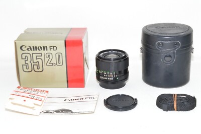 Near MINT in Box] Canon New FD NFD 35mm f/2 Wide Angle MF Lens