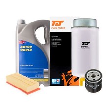 Service Kit Oil & Air & Fuel Filter & 5L Engine Oil 5W30 Fits Nissan Micra