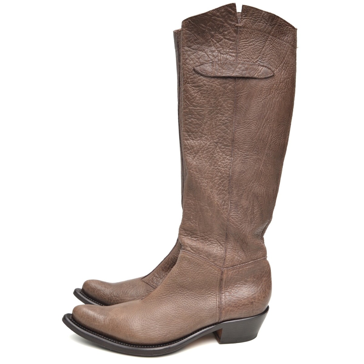 Gianni Barbato High Knee Western Biker Riding Boots Womens sz EUR 
