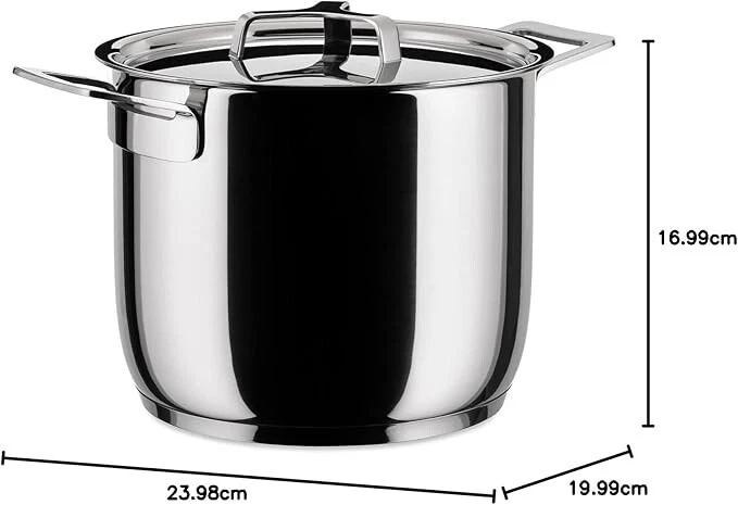 Alessi AJM100/20 Pots&Pans Pentola in Acciaio Inossidabile 18/10 Lucido - Immagine 3 di 3