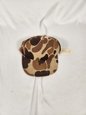 NOS Hat 80's Camo Snapback Truckers Cap Corduroy Hunting Duck