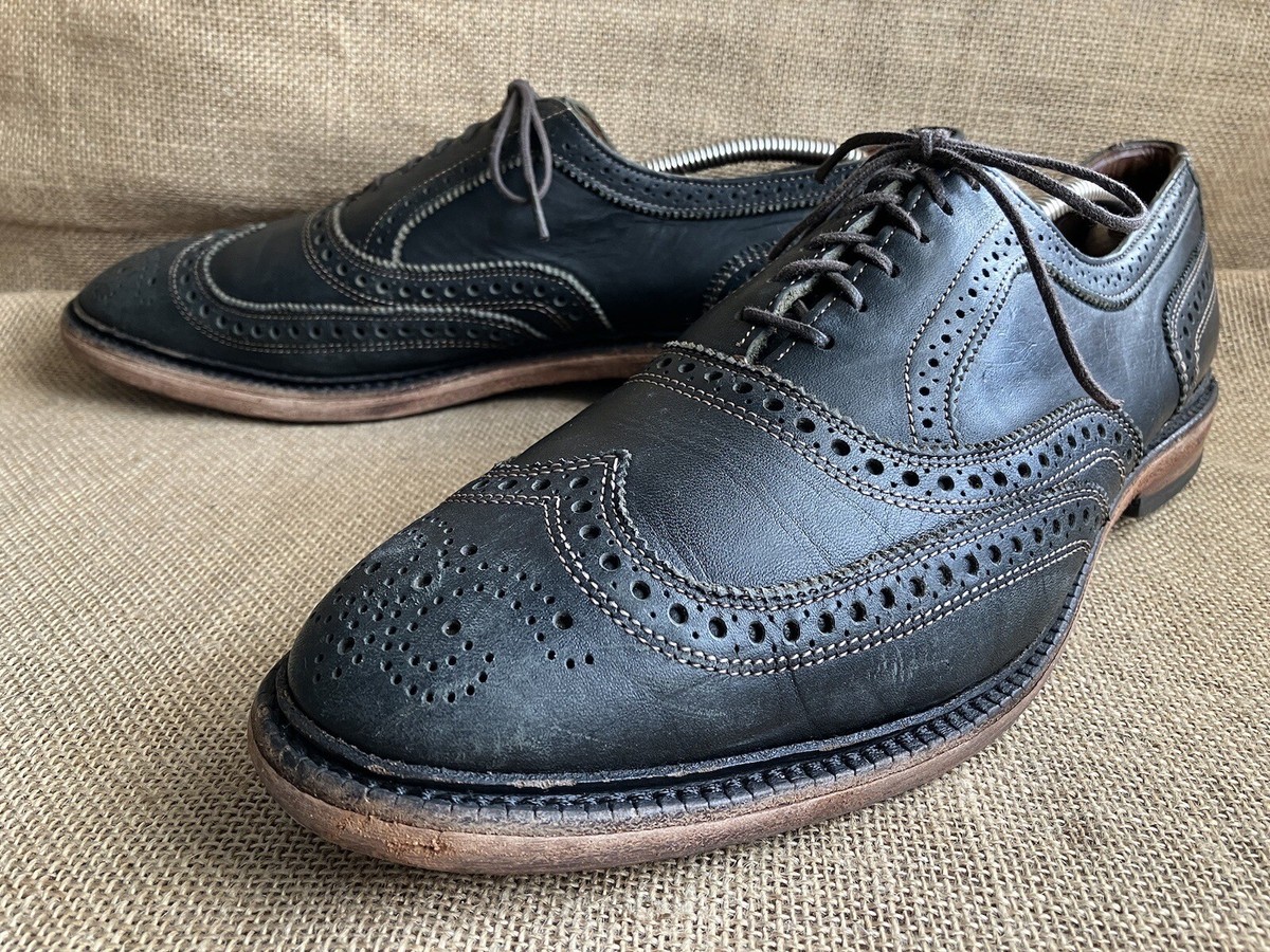 Allen Edmonds McTavish Black Leather Oxford Shoes - Size 11.5 Allen Edmonds McTavish Wingtip Oxford Black Leather Mens  main image 2