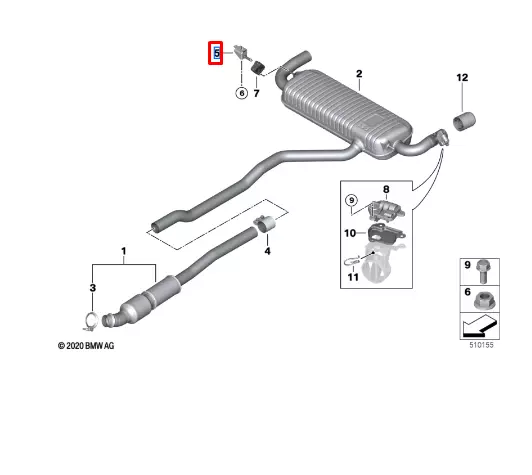 Mini countryman f60 exhaust outlet