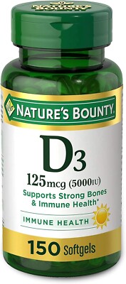 SM Nature's Bounty D3 5000 Iu Softgel 100ct
